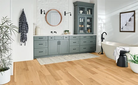 Hardwood Flooring in bath